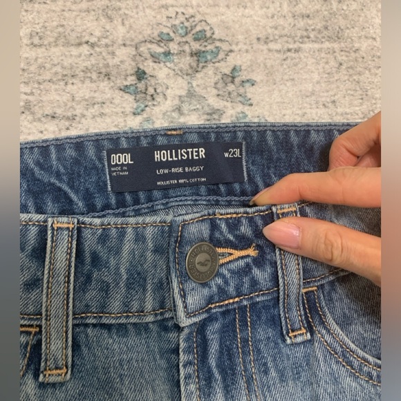 Hollister Low Rise Medium Baggy Jeans Sz 23L - Picture 3 of 4